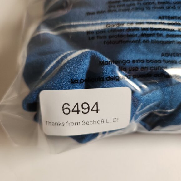 Free People Sleepy Time Indigo Stripe Kimono Top Womens Small Crossover FLAWS - Picture 15 of 15